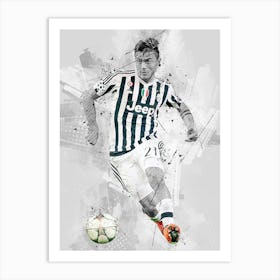 Paulo Dybala Juventus Fc Argentina National Football Team Jersey Rendering Art Print