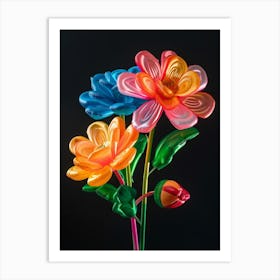 Bright Inflatable Flowers Dahlia 2 Art Print