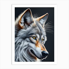 Wolf Painting Art Print