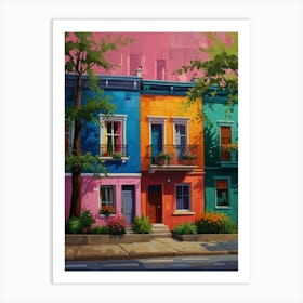 Colorful Houses 8 Art Print