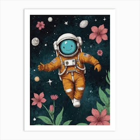 Astronaut Canvas Print Art Print