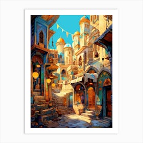 Grand Bazaar Kapal Pixel Art 11 Art Print