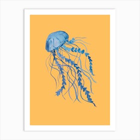 Mustard Jellyfish Art Print