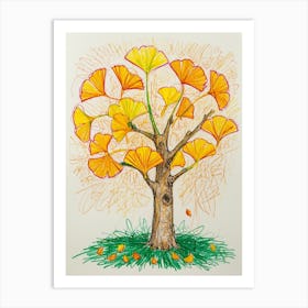 Ginkgo Tree Art Print