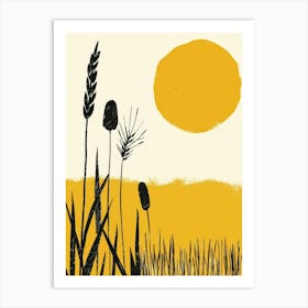 Sunflowers In The Field 1 Art Print