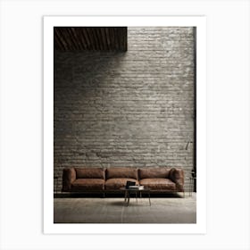 A Gritty Concrete Wall Set In An Aged Urban Environment Capturing The Rough Texture Of The Block Ca (2) Art Print