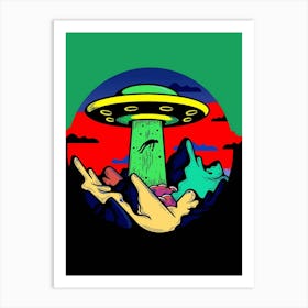 Alien Spaceship 2 Art Print