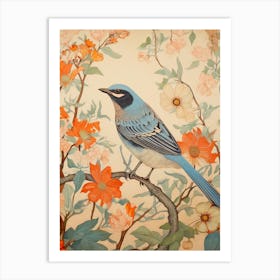 Eastern Bluebird 1 Detailed Bird Painting Art Print