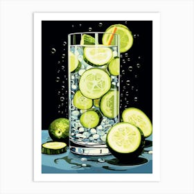 Gin & Tonic Pop Art Inspired 3 Art Print