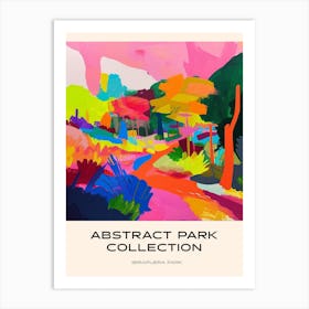 Abstract Park Collection Poster Ibirapuera Park Bogota Colombia 3 Art Print