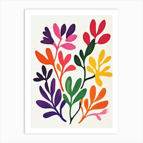 Colorful Leaves Art Print