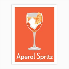 Aperol Spritz Orange Art Print
