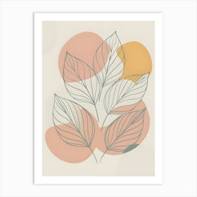 Abstract Leaves 19 Art Print