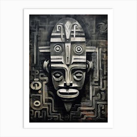 Mask Of The Gods, Native American Art Print