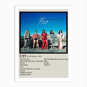 7 27 By Fifth Harmony 2016 Poster Art Print