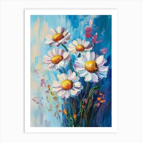 Daisies In A Vase Art Print