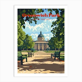 Greenwich Park London Art Illustration Art Print