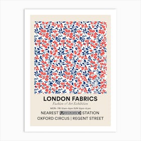 Poster Floral Dream London Fabrics Floral Pattern 5 Art Print
