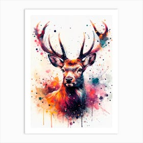 Deer Painting Art Print