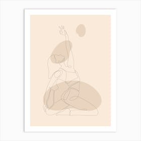 Yoga Pose Art Print