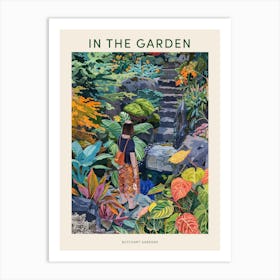 In The Garden Poster Butchart Gardens 3 Art Print