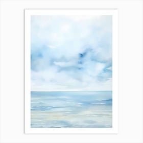 Watercolor Of The Ocean Art Print