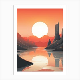 Futuristic Abstract Minimalist 6 Art Print