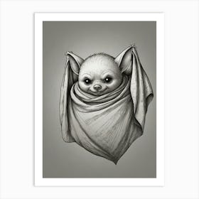 Bat In A Bag Art Print