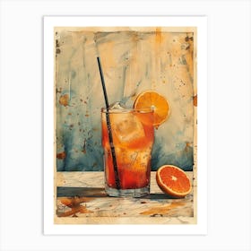 Orange Drink 6 Art Print