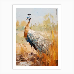 Bird Painting Peacock 2 Art Print