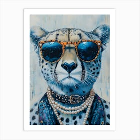 Blue Cheetah 3 Affiche