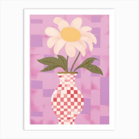 Lavender Flower Vase 4 Art Print