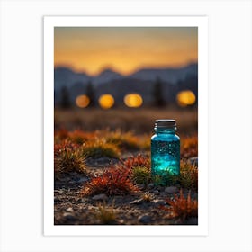 Jar At Sunset Art Print