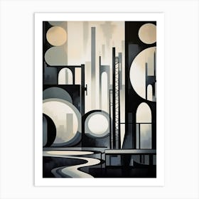 Industrial Abstract Minimalist 8 Art Print