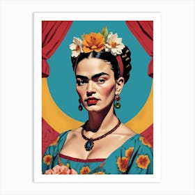 Frida Kahlo Portrait (11) Art Print