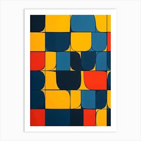 Abstract Squares Art Print