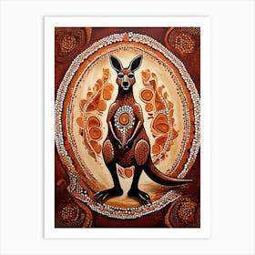 Default Australian Aboriginal Traditional Dot Painting Style I 0 (1) Art Print