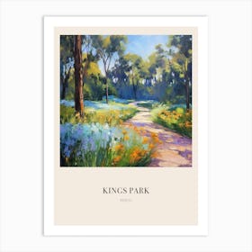 Kings Park Perth Australia 2 Vintage Cezanne Inspired Poster Art Print