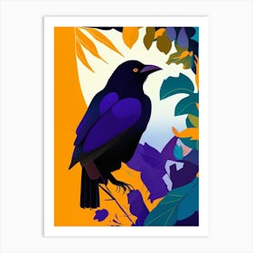 Crow Pop Matisse Bird Art Print