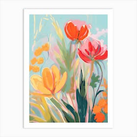 Flowers In Bloom 1 Art Print