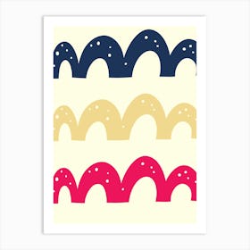 Set Of Four Squiggles Art Print