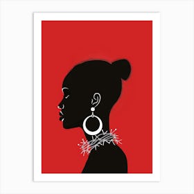 Silhouette Of A Woman 82 Art Print