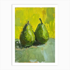 Two Pears 15 Art Print