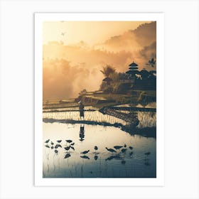 Sunrise In Bali Art Print