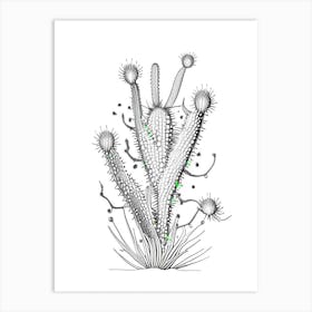 Rhipsalis Cactus William Morris Inspired 3 Art Print