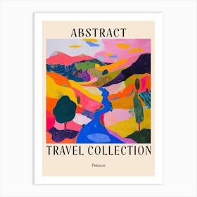 Abstract Travel Collection Poster Romania 2 Art Print