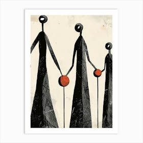 Family Of Four Art Print