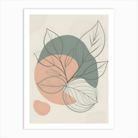 Abstract Leaves 17 Art Print