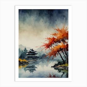 Asian Landscape Painting 38 Art Print