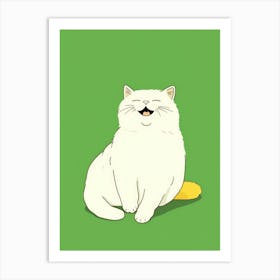 White Cat 1 Art Print